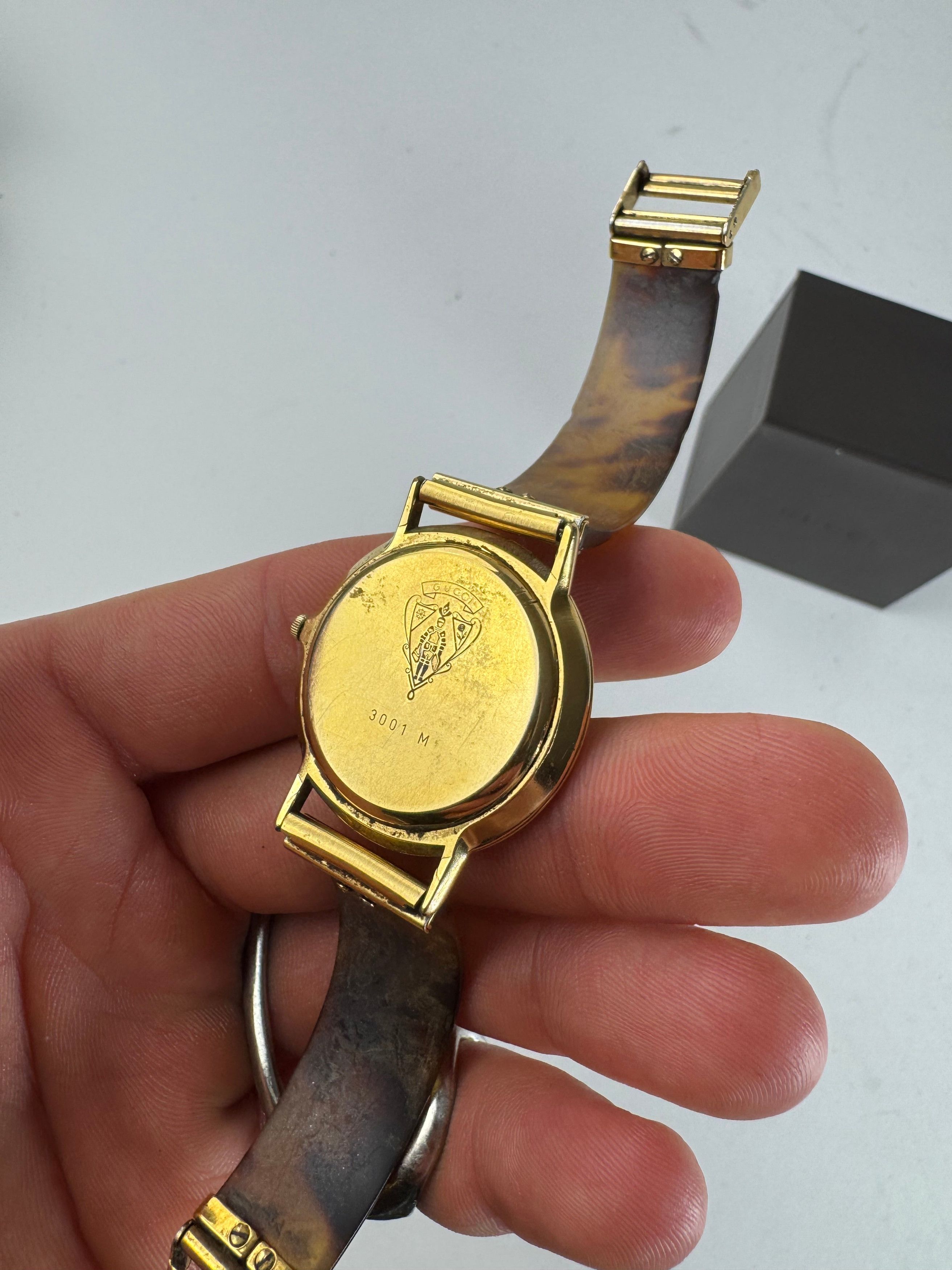 Gucci Vintage Watch gold brown Size ONE SIZE - 4 Thumbnail