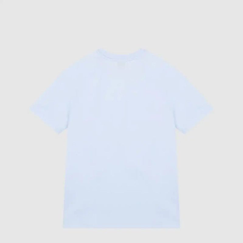 Burberry Burberry Blue Cotton Logo Short Sleeve Tee Size L / US 10 / IT 46 - 2 Thumbnail