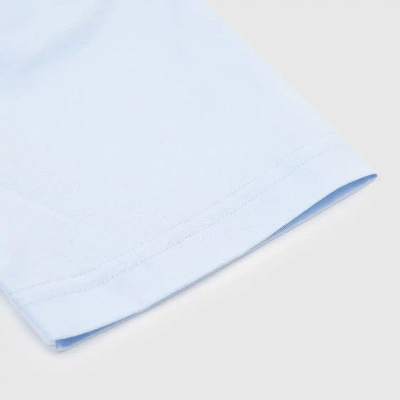Burberry Burberry Blue Cotton Logo Short Sleeve Tee Size L / US 10 / IT 46 - 6 Thumbnail