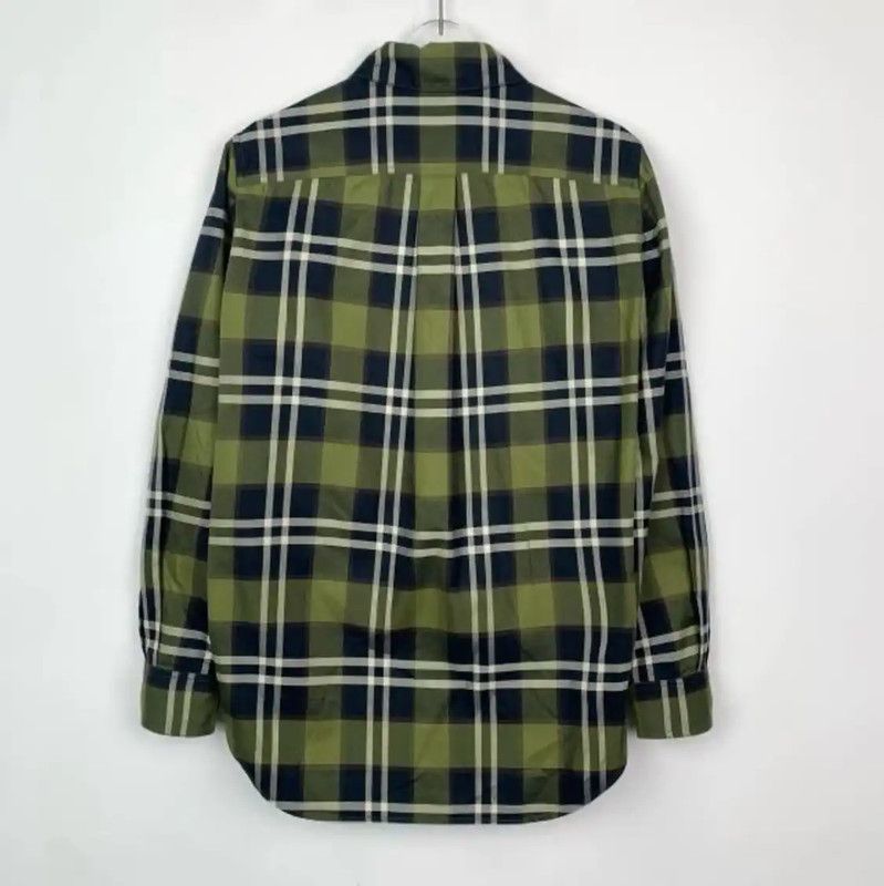 Burberry Burberry Green Long Sleeve Crop Shirt Size XS / US 0-2 / IT 36-38 - 2 Thumbnail