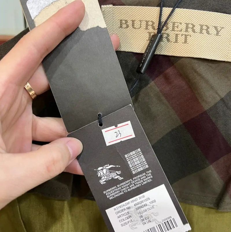 Burberry Burberry Green Cotton Women's Jacket Size S / US 4 / IT 40 - 7 Thumbnail