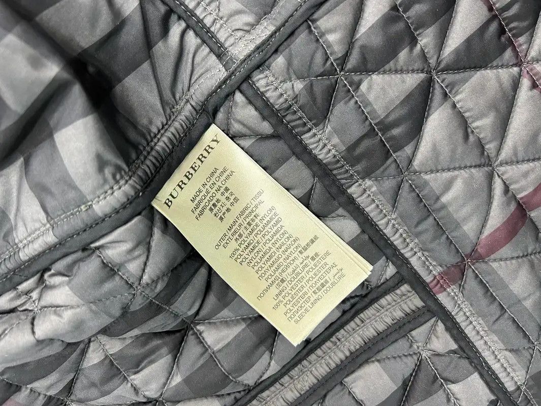 Burberry Burberry Quilted Gray Short Jacket for Women Size S / US 4 / IT 40 - 8 Thumbnail