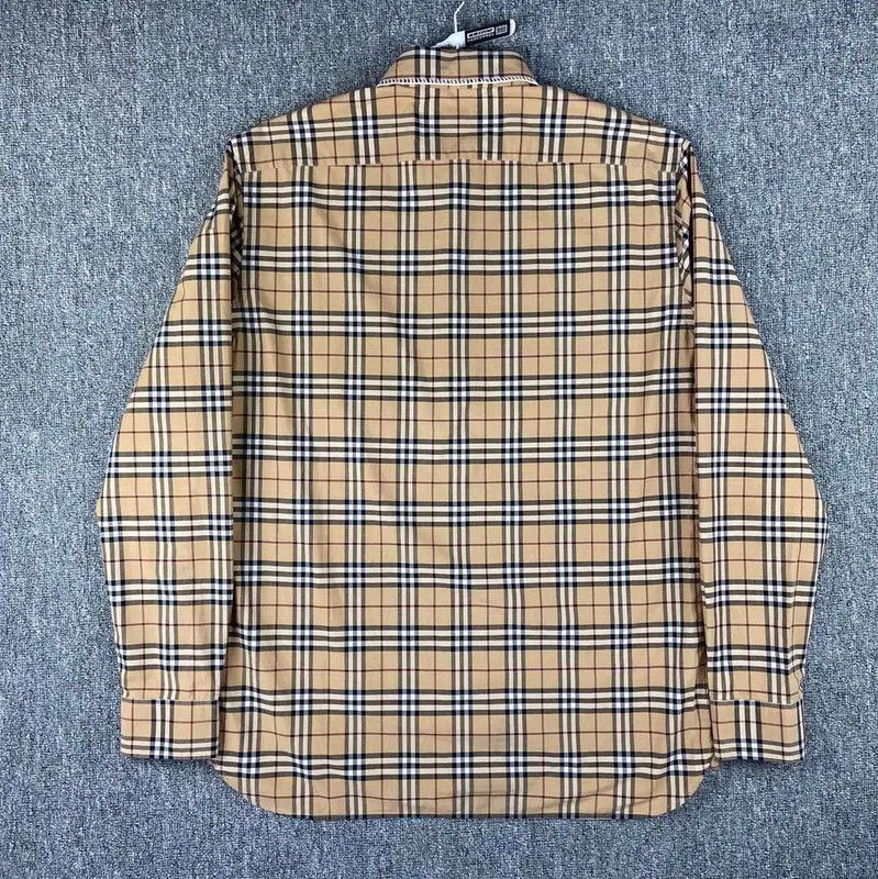 Burberry Burberry Beige Check Cotton Shirt Size L / US 10 / IT 46 - 2 Thumbnail