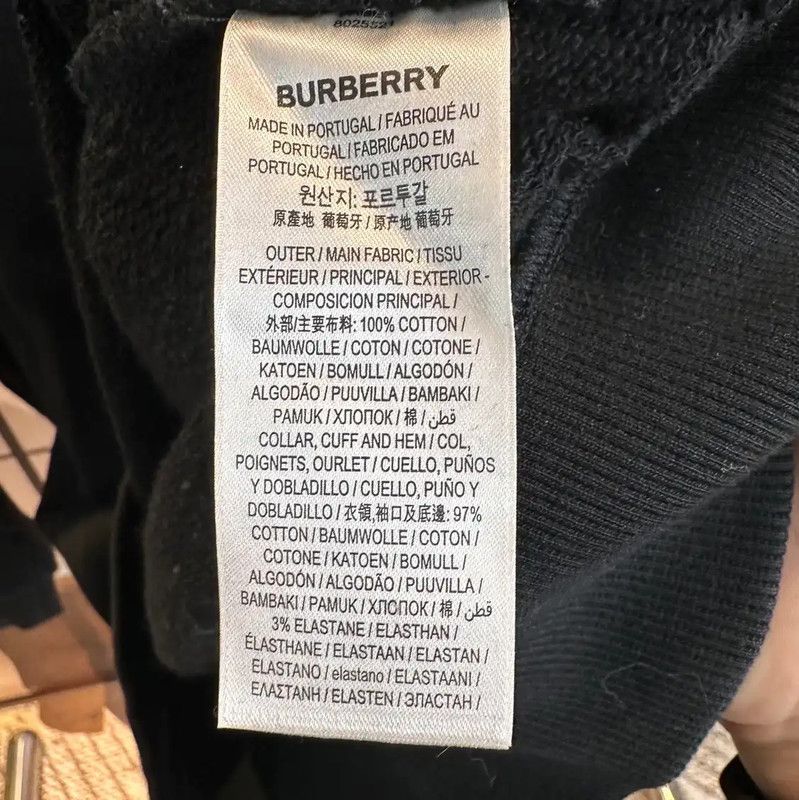 Burberry Burberry Black Cotton Women's Sweatshirt Size S / US 4 / IT 40 - 4 Thumbnail