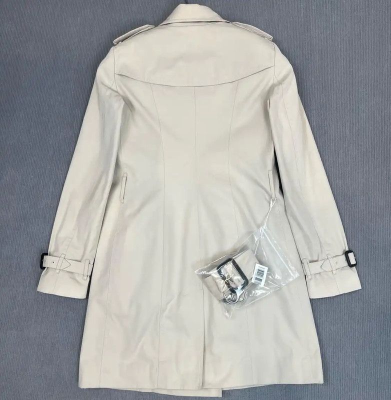 Burberry Burberry Beige Cotton Women's Trench Coat Size S / US 4 / IT 40 - 2 Thumbnail