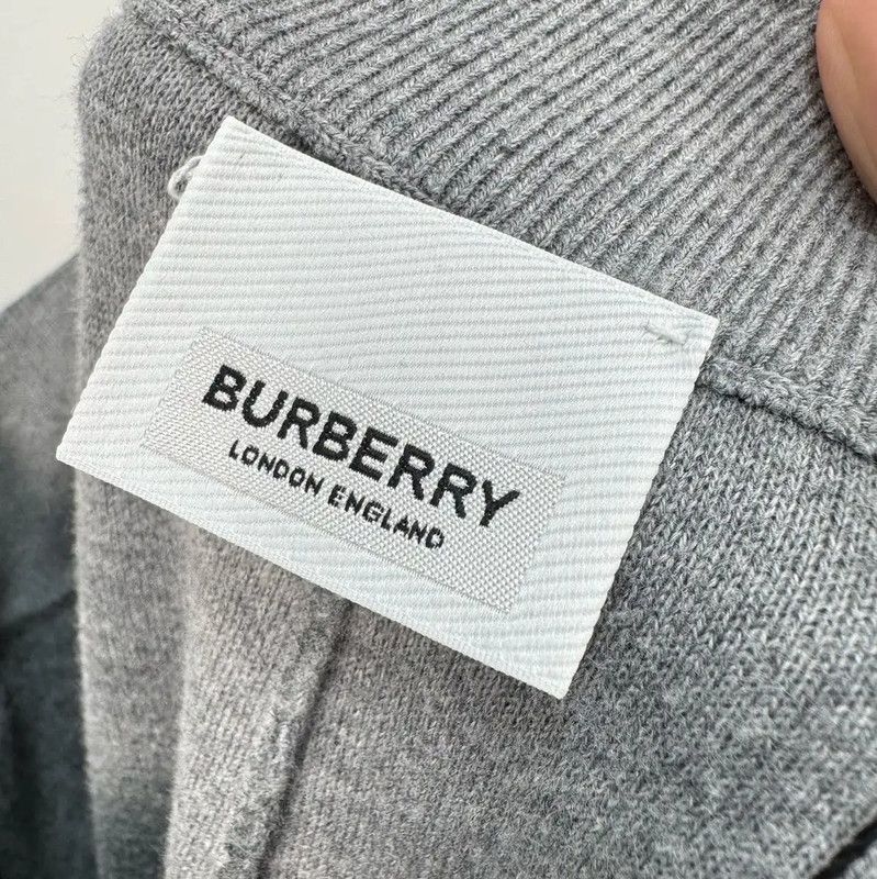 Burberry Burberry Gray Wool Logo Knit Casual Pants Size 23" - 5 Thumbnail