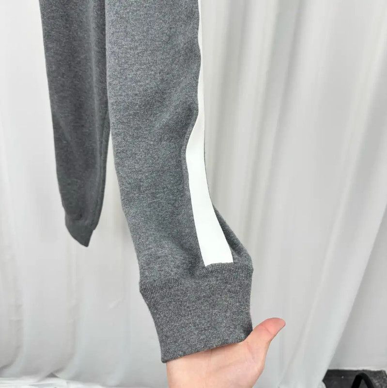 Burberry Burberry Gray Wool Logo Knit Casual Pants Size 23" - 4 Thumbnail