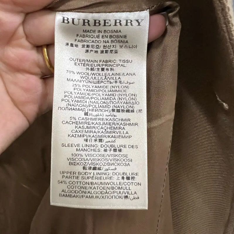 Burberry Burberry Long Khaki Cotton Coat for Women Size ONE SIZE - 3 Thumbnail