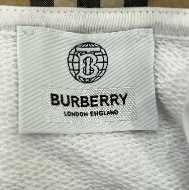 Burberry Burberry White Cotton Long Sleeve Hoodie Size S / US 4 / IT 40 - 5 Thumbnail