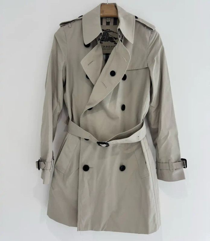 Burberry Burberry Women's Gray Trench Coat 3-6M Size Size XS / US 0-2 / IT 36-38 - 3 Thumbnail