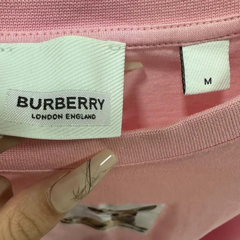 Burberry Burberry Pink Cotton Women's T-shirt Size M / US 6-8 / IT 42-44 - 4 Thumbnail