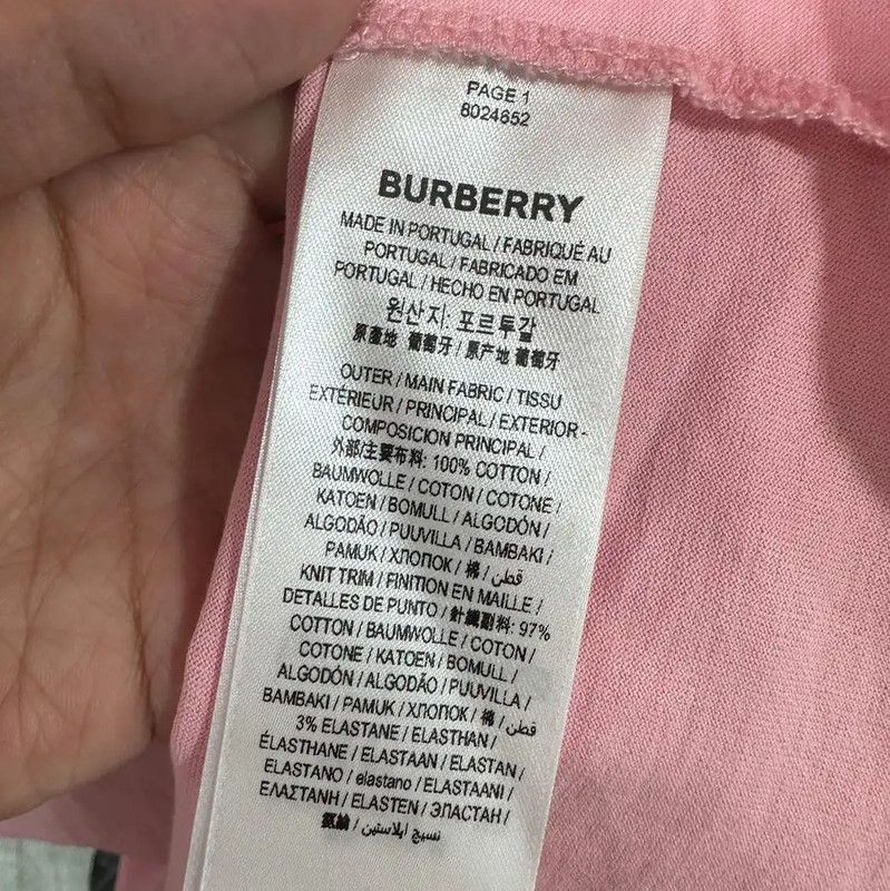 Burberry Burberry Pink Cotton Women's T-shirt Size M / US 6-8 / IT 42-44 - 5 Thumbnail