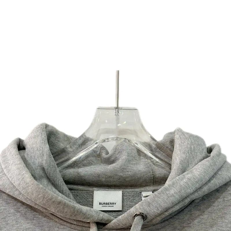 Burberry Burberry Gray Cotton Women's Hoodie Size L / US 10 / IT 46 - 3 Thumbnail