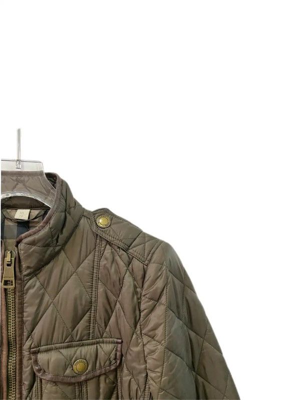 Burberry Burberry Military Green Cotton Women's Jacket Size XS / US 0-2 / IT 36-38 - 5 Thumbnail