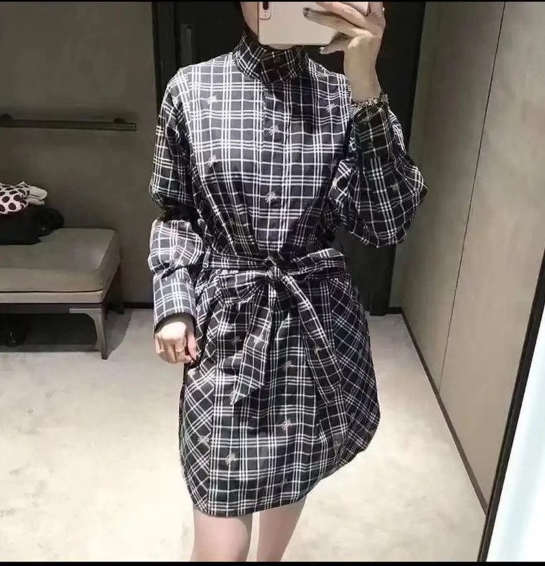 Burberry Burberry M-Size Multi-Color Long Sleeve Dress Size M / US 6-8 / IT 42-44 - 8 Thumbnail
