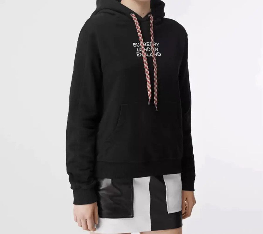 Burberry Burberry Black Cotton Women's Hoodie Size XS / US 0-2 / IT 36-38 - 7 Thumbnail