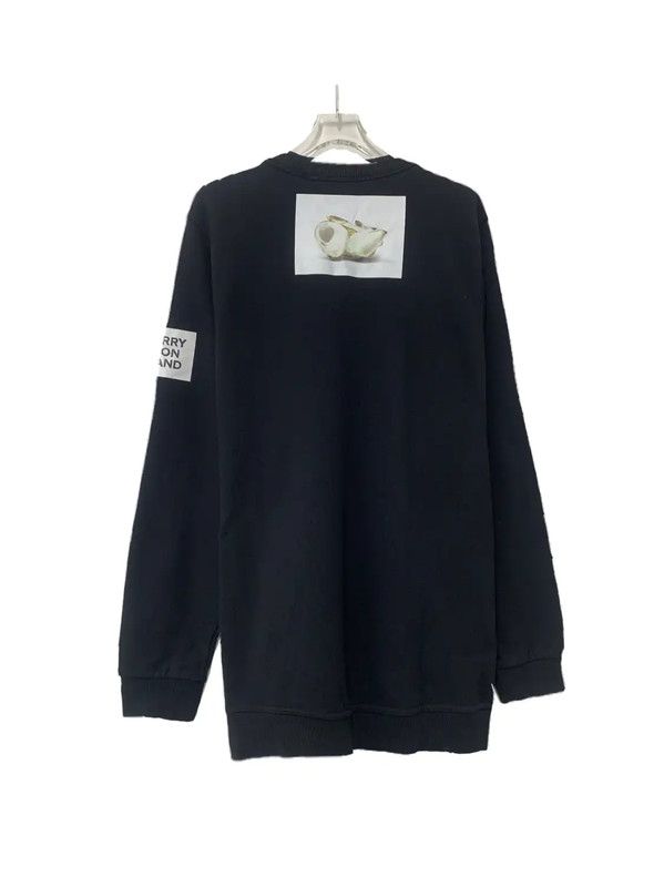 Burberry Burberry Black Cotton Women's Sweatshirt Size XL / US 12-14 / IT 48-50 - 2 Thumbnail