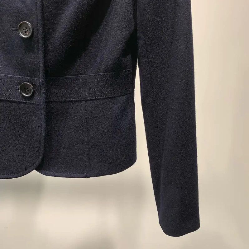 Burberry Burberry Black Wool Women's Coat Size ONE SIZE - 8 Thumbnail