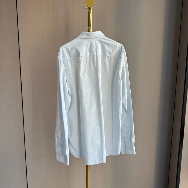 Burberry Light Blue Cotton Women's Shirt