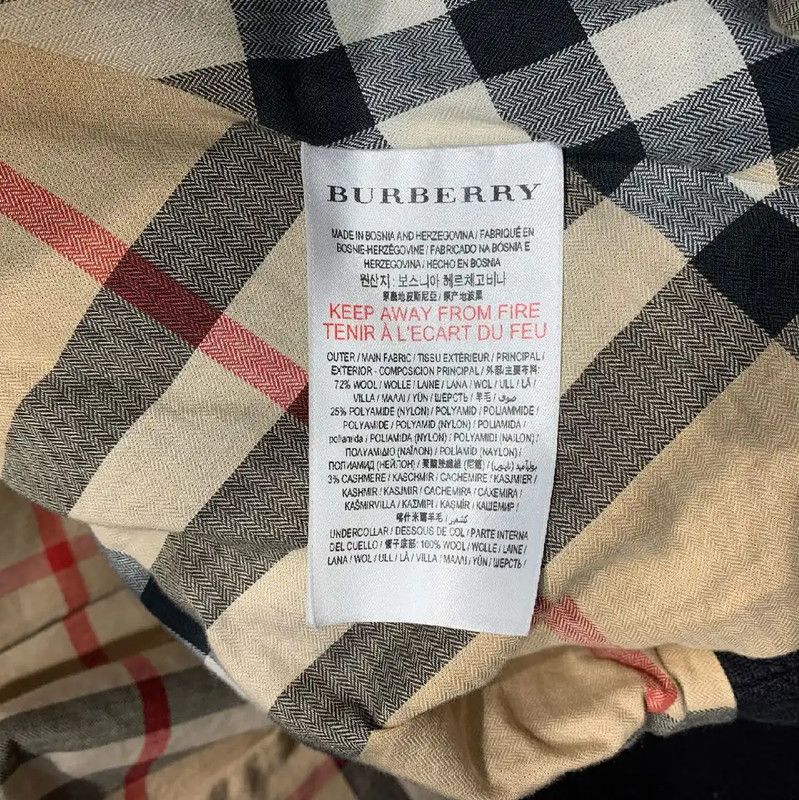 Burberry Burberry Black Wool Women's Coat Size M / US 6-8 / IT 42-44 - 3 Thumbnail