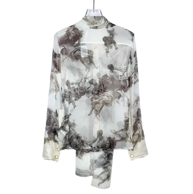 Burberry Burberry Colorful Silk Women's Shirt Size XS / US 0-2 / IT 36-38 - 2 Thumbnail