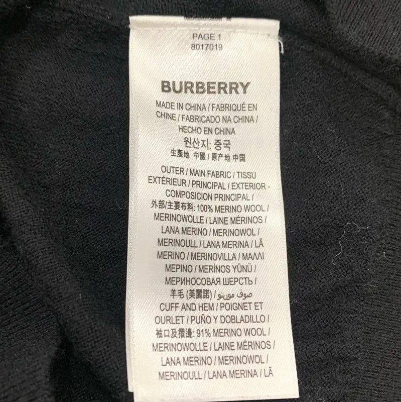 Burberry Burberry Black Wool Women's Sweater Size L / US 10 / IT 46 - 6 Thumbnail