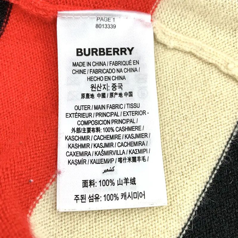 Burberry Burberry Colorblock Cashmere Knit Sweater Size M / US 6-8 / IT 42-44 - 7 Thumbnail