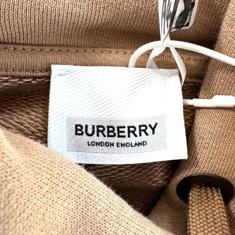Burberry Burberry Brown Cotton Women's Hoodie Size XL / US 12-14 / IT 48-50 - 3 Thumbnail