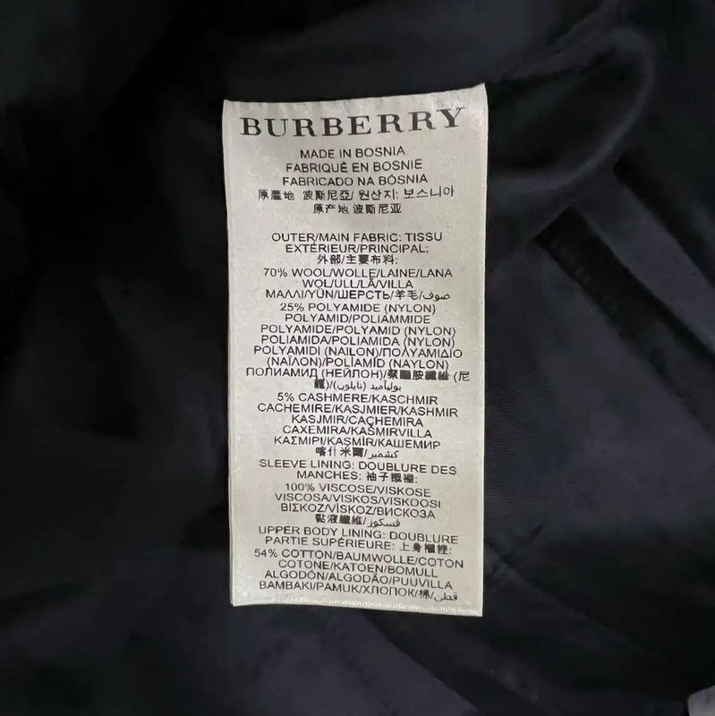 Burberry Burberry Black Cotton Long Coat for Women Size ONE SIZE - 4 Thumbnail
