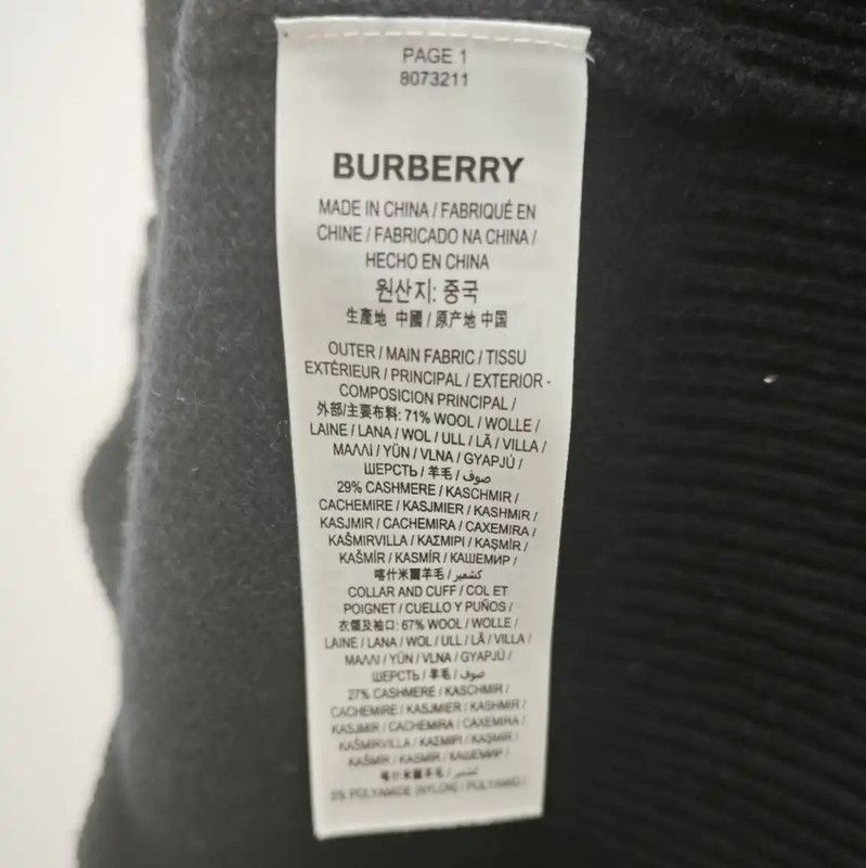 Burberry Burberry Black Wool Pullover Sweater for Women Size M / US 6-8 / IT 42-44 - 4 Thumbnail