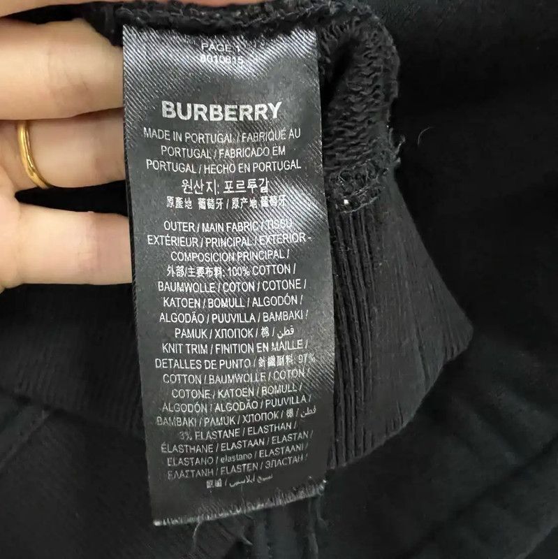 Burberry Burberry Logo Black Cotton Sweatshirt for Women Size M / US 6-8 / IT 42-44 - 4 Thumbnail
