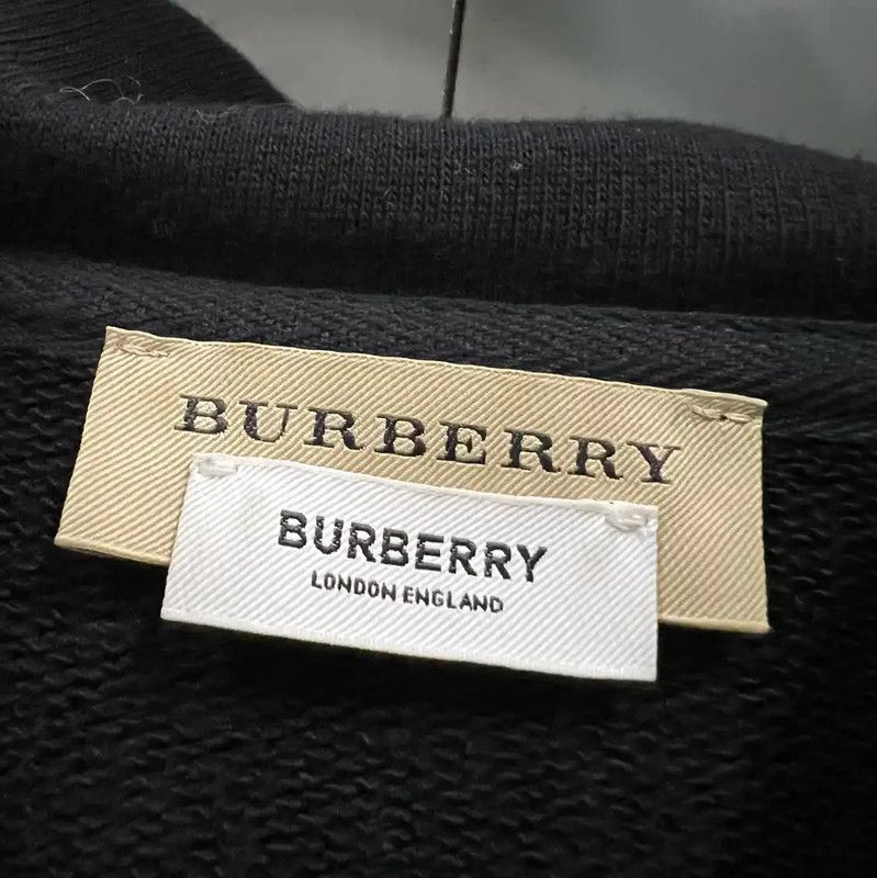 Burberry Burberry Logo Black Cotton Sweatshirt for Women Size M / US 6-8 / IT 42-44 - 2 Thumbnail