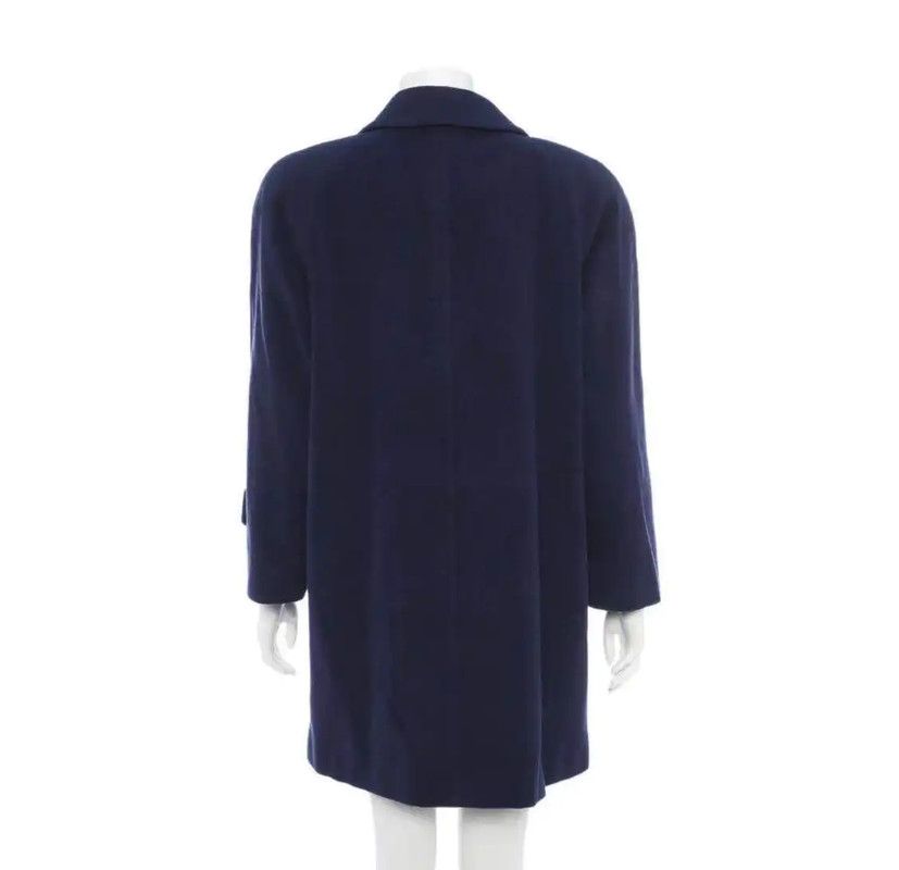 Burberry Burberry Winter Dark Blue Wool Women's Coat Size M / US 6-8 / IT 42-44 - 3 Thumbnail