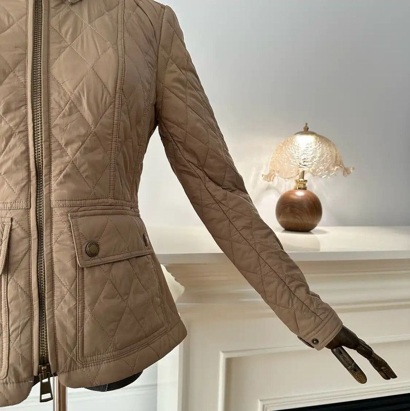 Burberry Burberry XS Khaki Women's Cotton Jacket Size XS / US 0-2 / IT 36-38 - 4 Thumbnail
