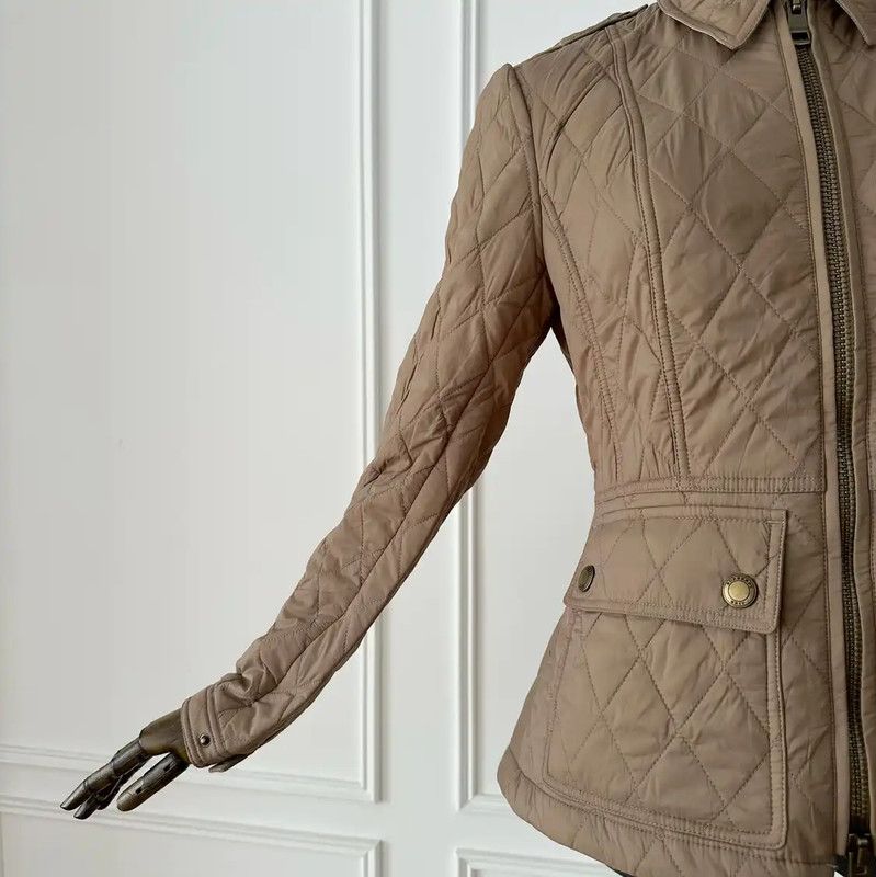 Burberry Burberry XS Khaki Women's Cotton Jacket Size XS / US 0-2 / IT 36-38 - 5 Thumbnail
