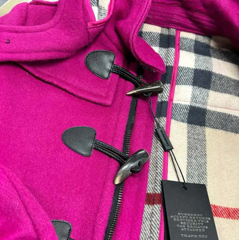 Burberry Burberry Pink Wool Mid-Length Women's Coat Size M / US 6-8 / IT 42-44 - 4 Thumbnail