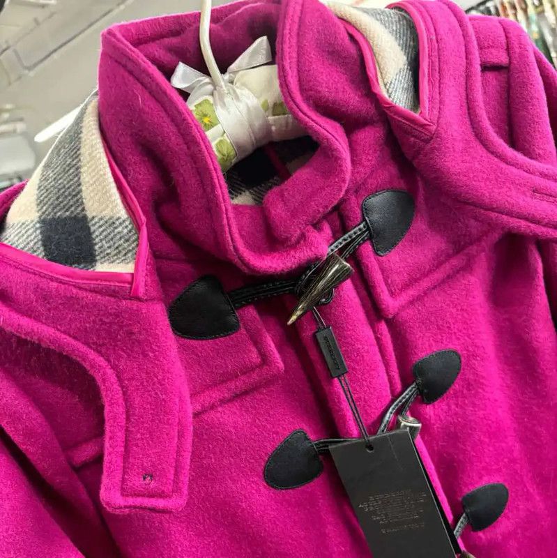 Burberry Burberry Pink Wool Mid-Length Women's Coat Size M / US 6-8 / IT 42-44 - 2 Thumbnail