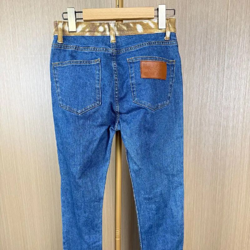 Burberry Burberry Blue Cotton Slim Jeans for Women Size 23" - 2 Thumbnail