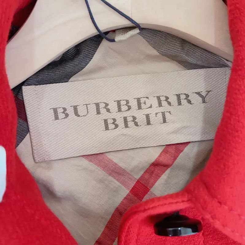Burberry Burberry Red Wool Blend Long Coat Size S / US 4 / IT 40 - 7 Thumbnail