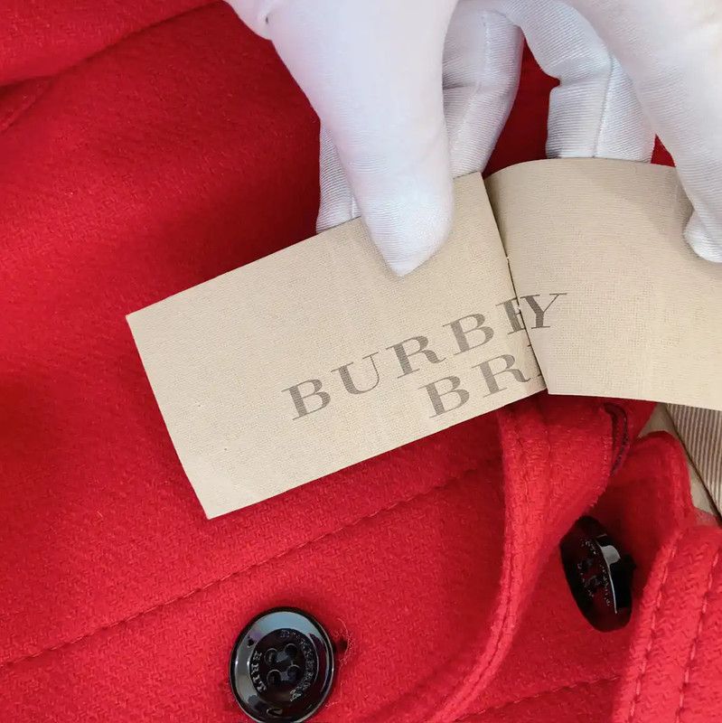 Burberry Burberry Red Wool Blend Long Coat Size S / US 4 / IT 40 - 6 Thumbnail