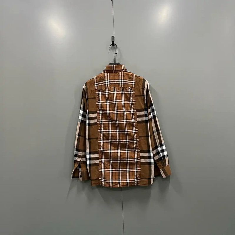 Burberry Burberry Khaki Cotton Check Shirt for Women Size M / US 6-8 / IT 42-44 - 3 Thumbnail