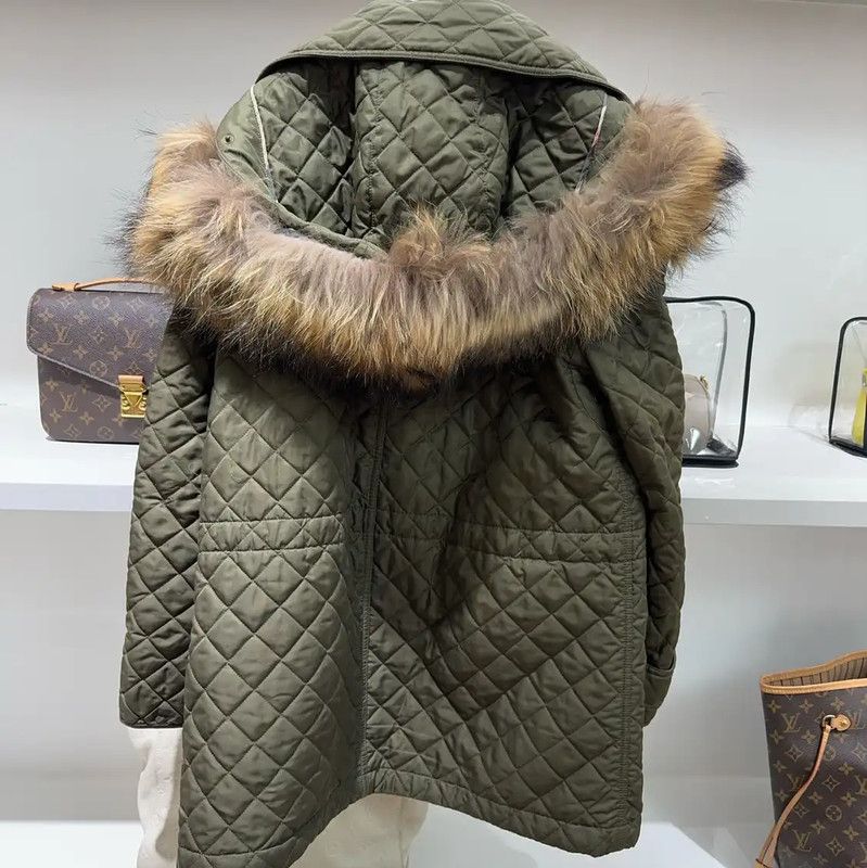 Burberry Burberry Green Women's Winter Cotton Jacket Size M / US 6-8 / IT 42-44 - 2 Thumbnail