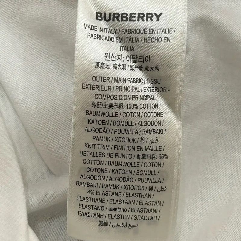 Burberry Burberry Women's White Cotton Blend T-shirt Size S / US 4 / IT 40 - 5 Thumbnail