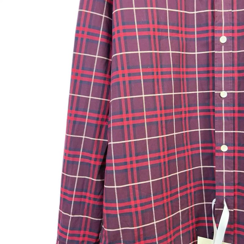 Burberry Burberry Red Long Sleeve Shirt for Women Size L / US 10 / IT 46 - 4 Thumbnail