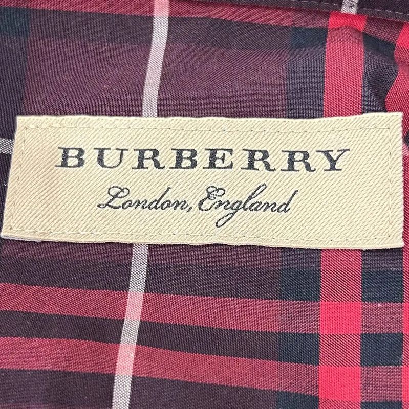 Burberry Burberry Red Long Sleeve Shirt for Women Size L / US 10 / IT 46 - 5 Thumbnail