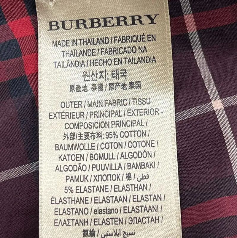 Burberry Burberry Red Long Sleeve Shirt for Women Size L / US 10 / IT 46 - 7 Thumbnail