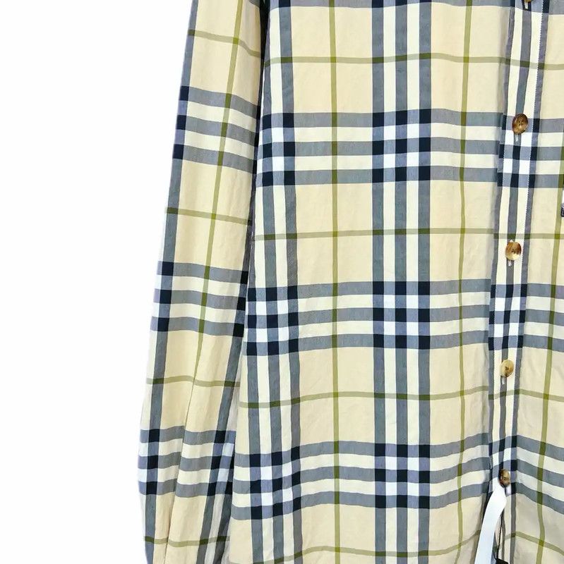 Burberry Burberry L Size Khaki Long Sleeve Shirt Size L / US 10 / IT 46 - 4 Thumbnail