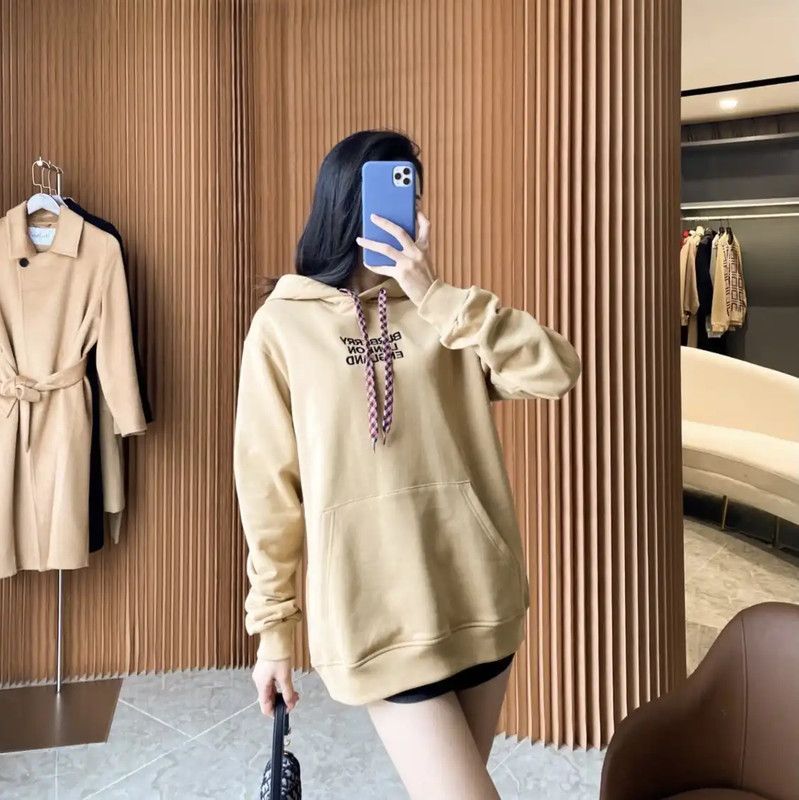 Burberry Burberry Beige Cotton Long Sleeve Hoodie Size XL / US 12-14 / IT 48-50 - 9 Thumbnail