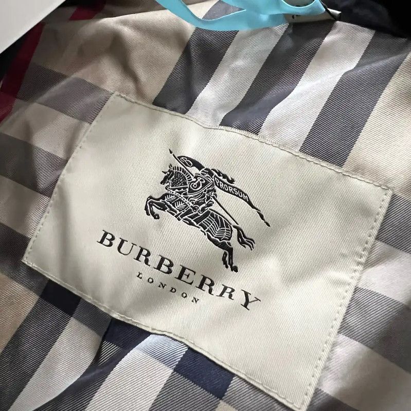 Burberry Burberry Black Cotton Mid-Length Trench Coat Size ONE SIZE - 4 Thumbnail