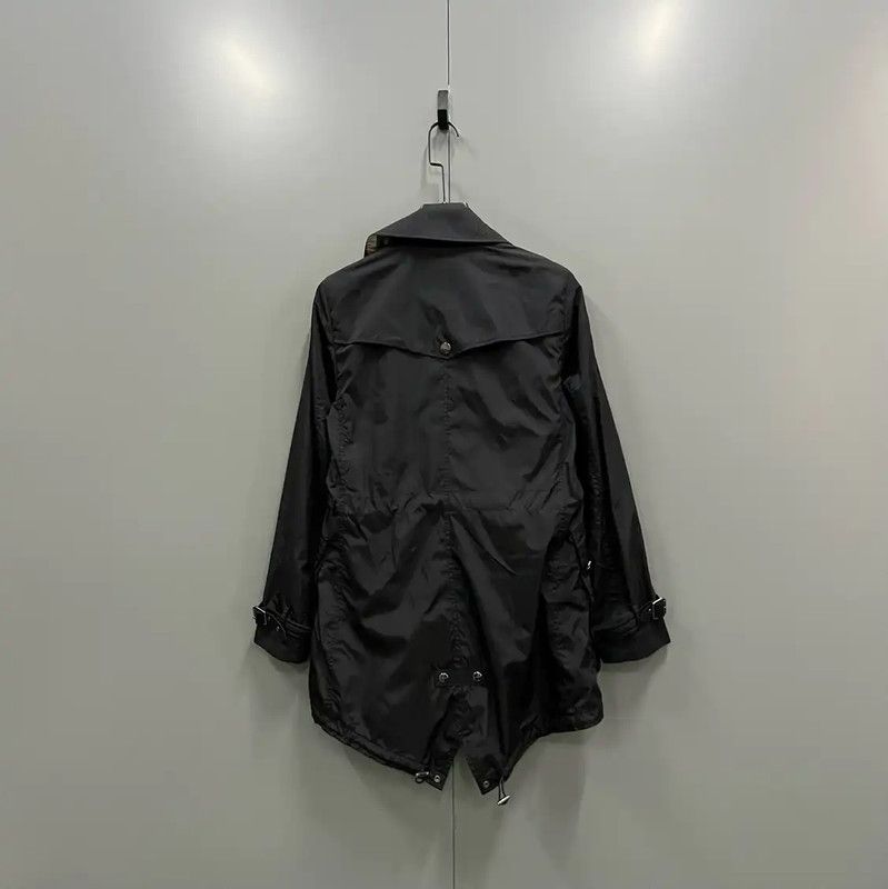 Burberry Burberry Black Cotton Mid-Length Trench Coat Size ONE SIZE - 2 Thumbnail